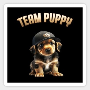 Team Puppy Cute Dog Lover Funny Pet Magnet